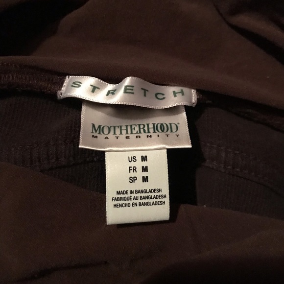 Motherhood Brown Brushed Corduroy Stretch Pants - Picture 4 of 4